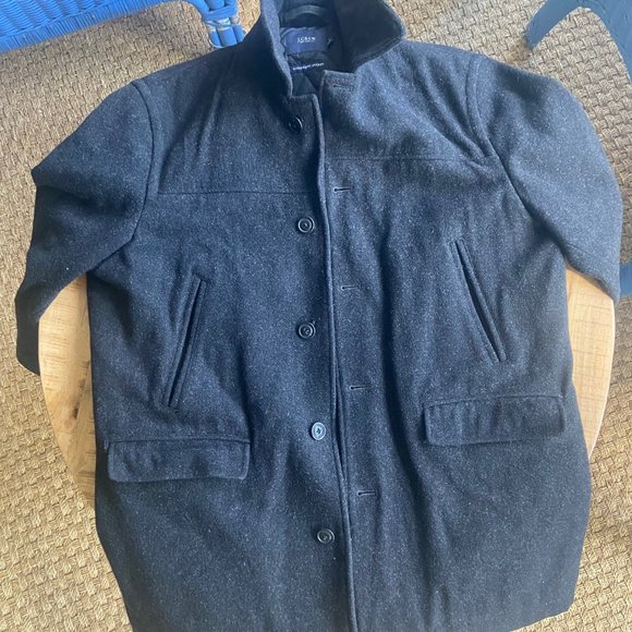 J Crew Mens Wool Black University Jacket Size Large - Picture 4 of 6